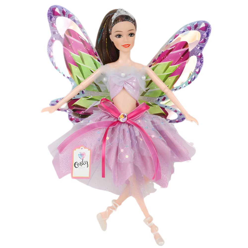 Kaunis haldjanukk pastellsetes toonides kleidiga