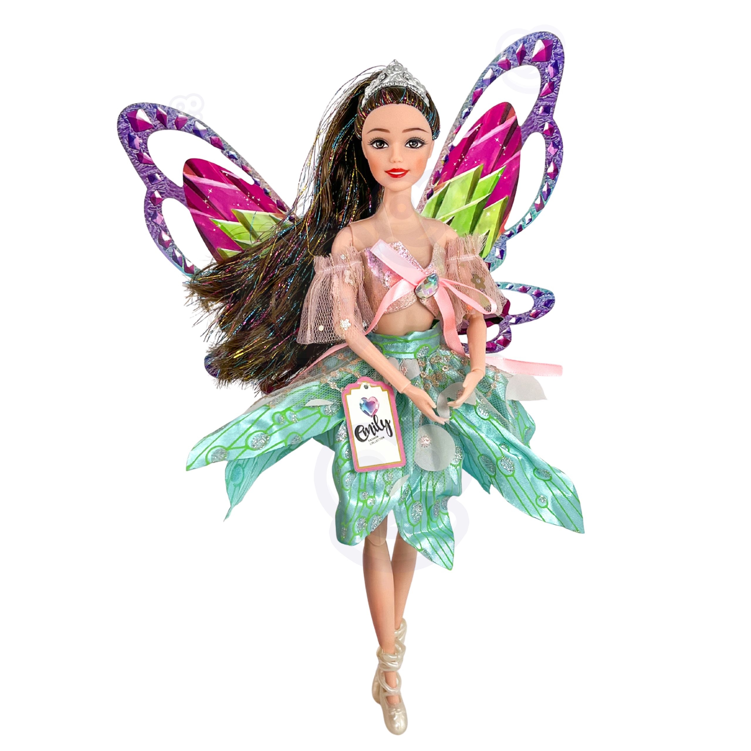 Värviliste tiibadega haldjanukk