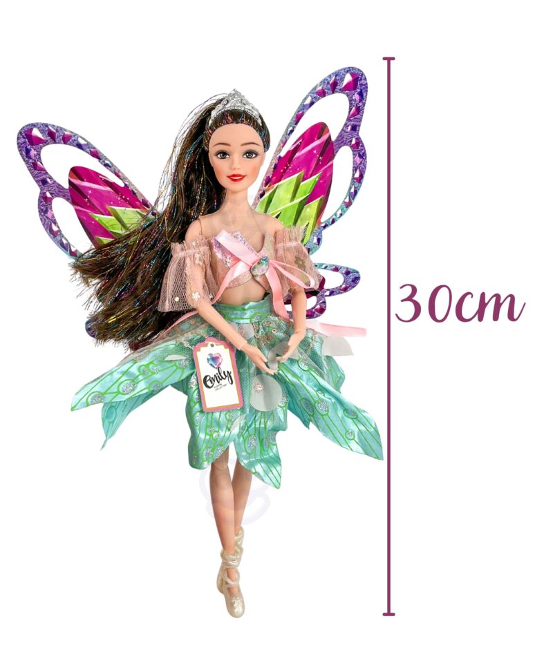 Haldjalaps koos juukseharjaga