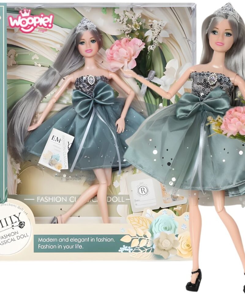 Elegantne nukk tiulkleidis koos krooniga