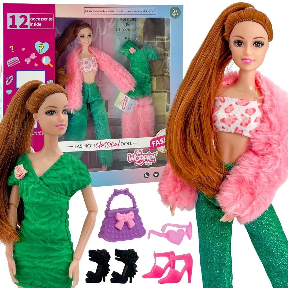 Moodinukk üllatustega poseerimas