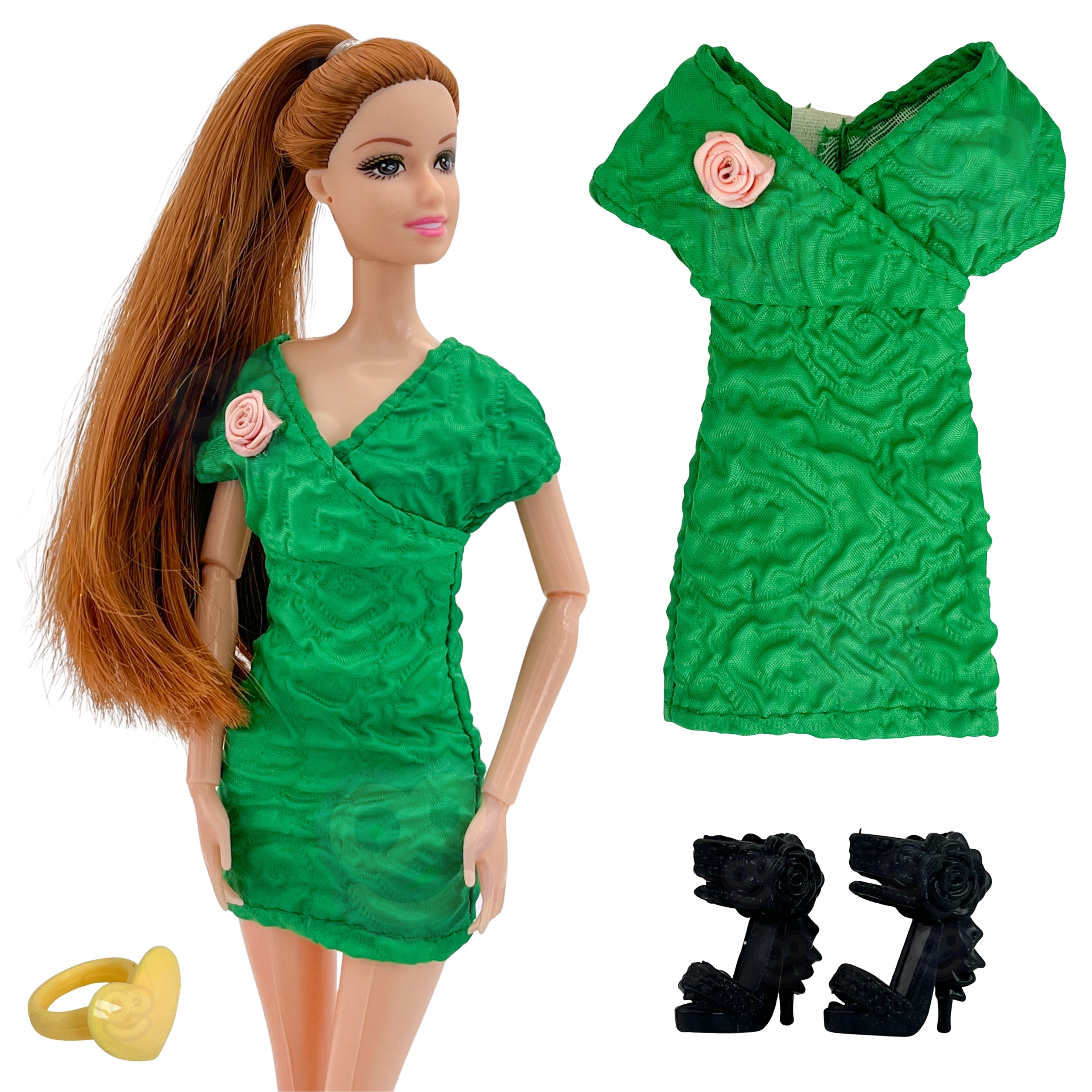 Stiilne nukk pikkade juustega