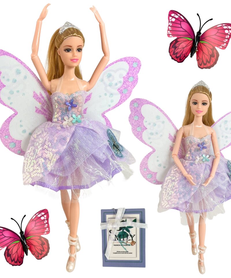 Nukk sädelevate liblikatiibadega