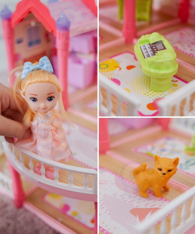 Valgustatud nukumaja tornid