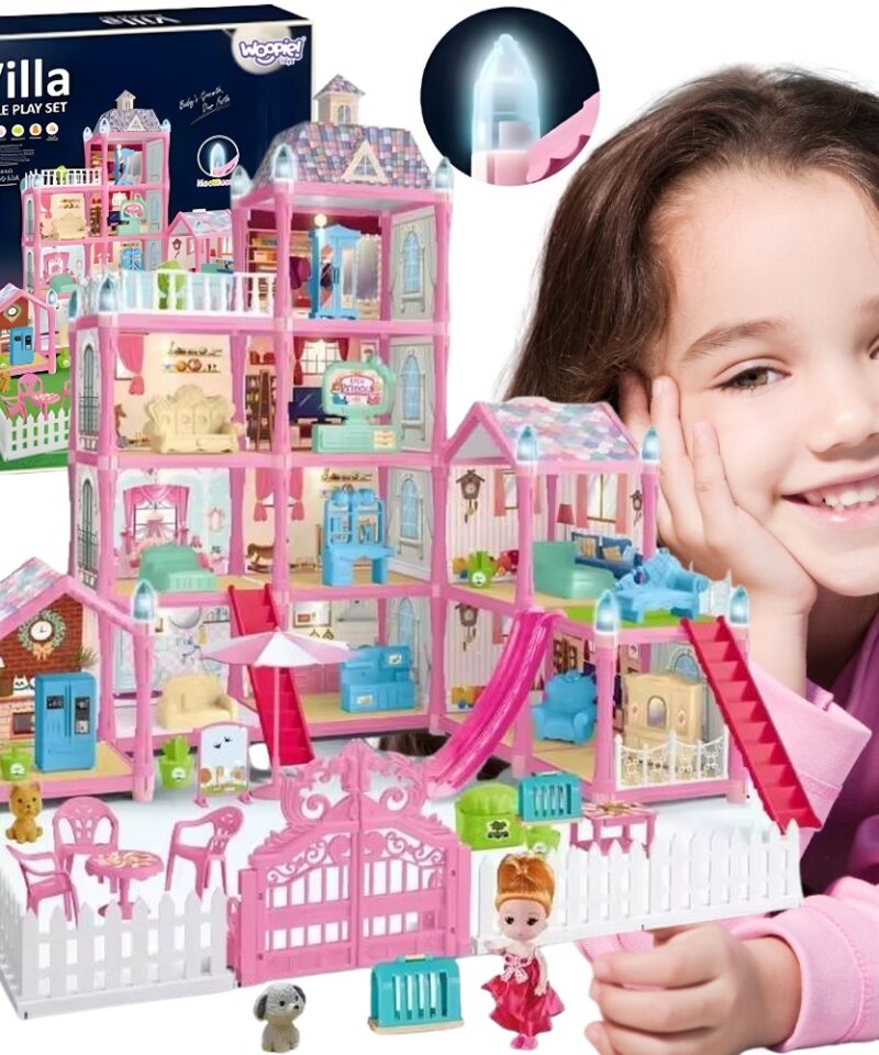 Mitmetasandiline nukumaja koos tarvikutega