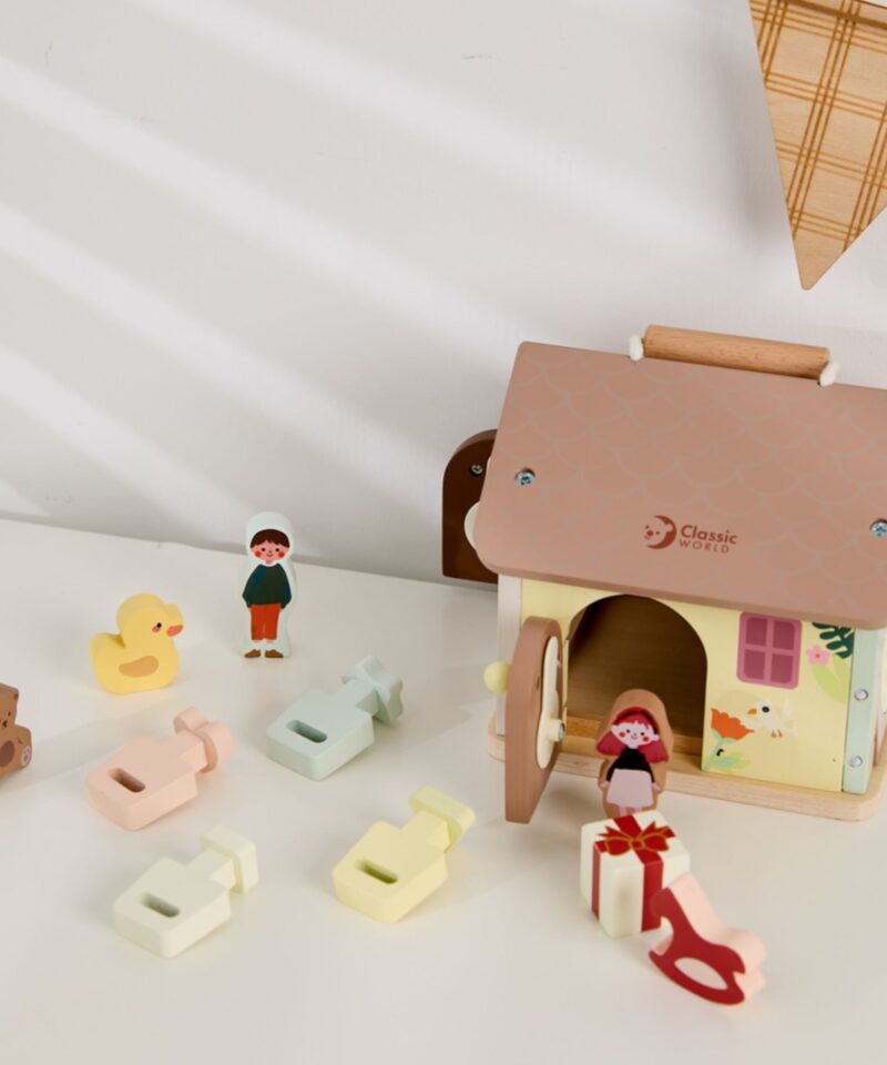 Ohutu ja vastupidav puidust mängumaja