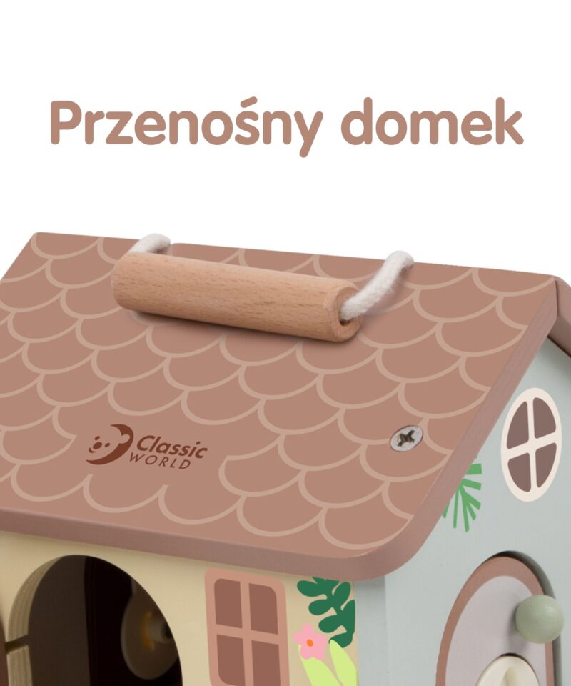 Mängumaja erksate värvide ja illustratsioonidega