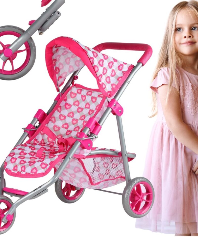 Kolmerattaline nukuvanker südamekujundusega