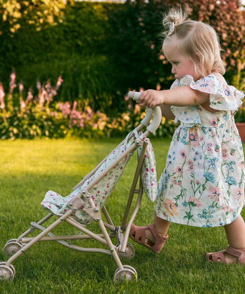 Stiilne roosamustriga nukuvanker