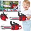 Laste mootorsaag mänguasja realistlik disain