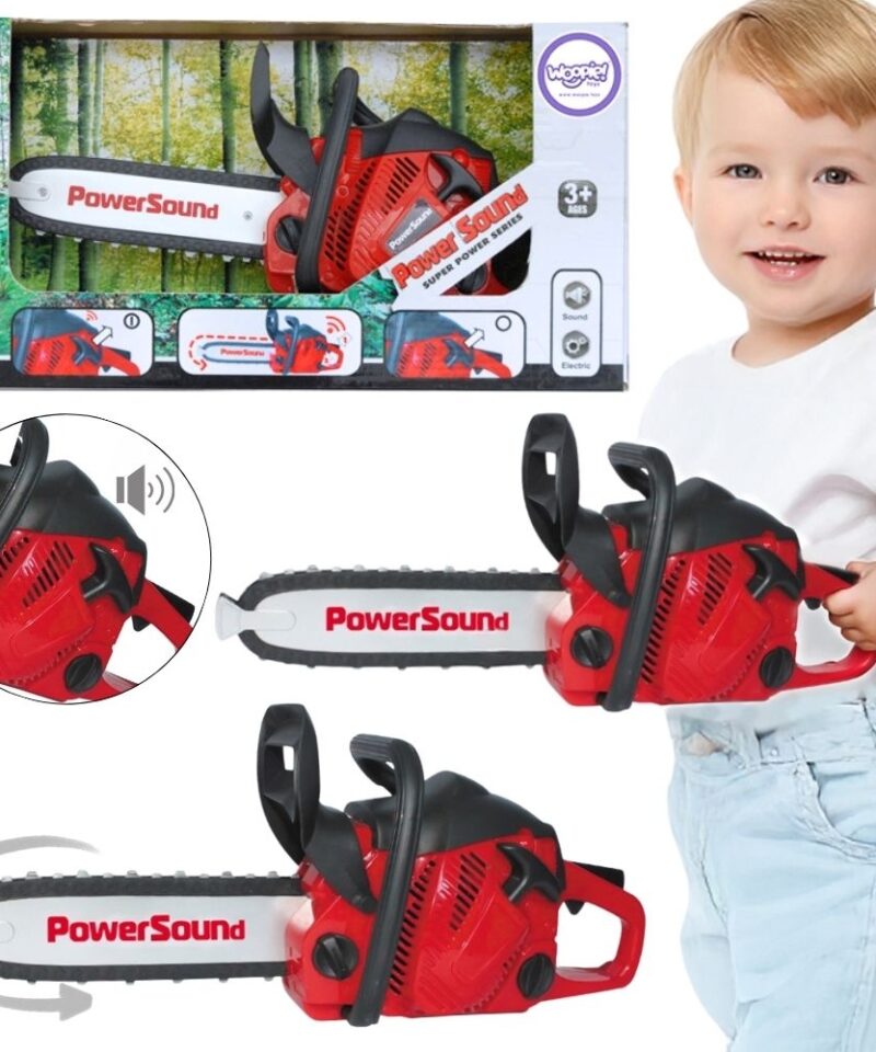 Laste mootorsaag mänguasja realistlik disain