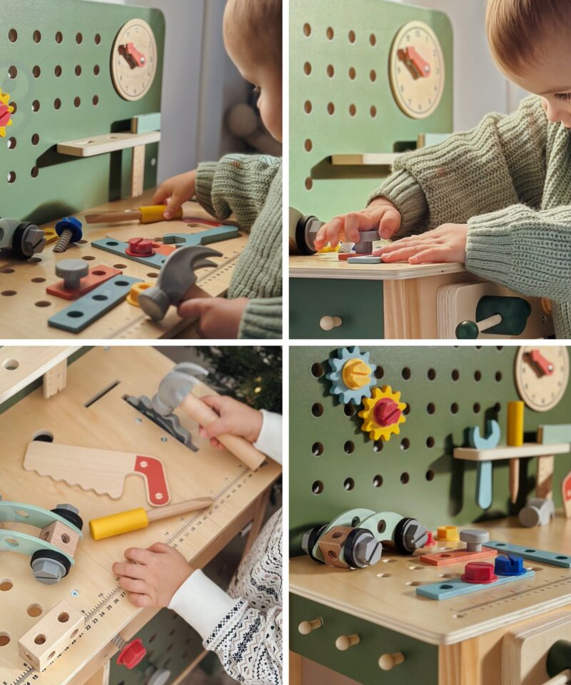 Realistlikud puidust tööriistad lastele