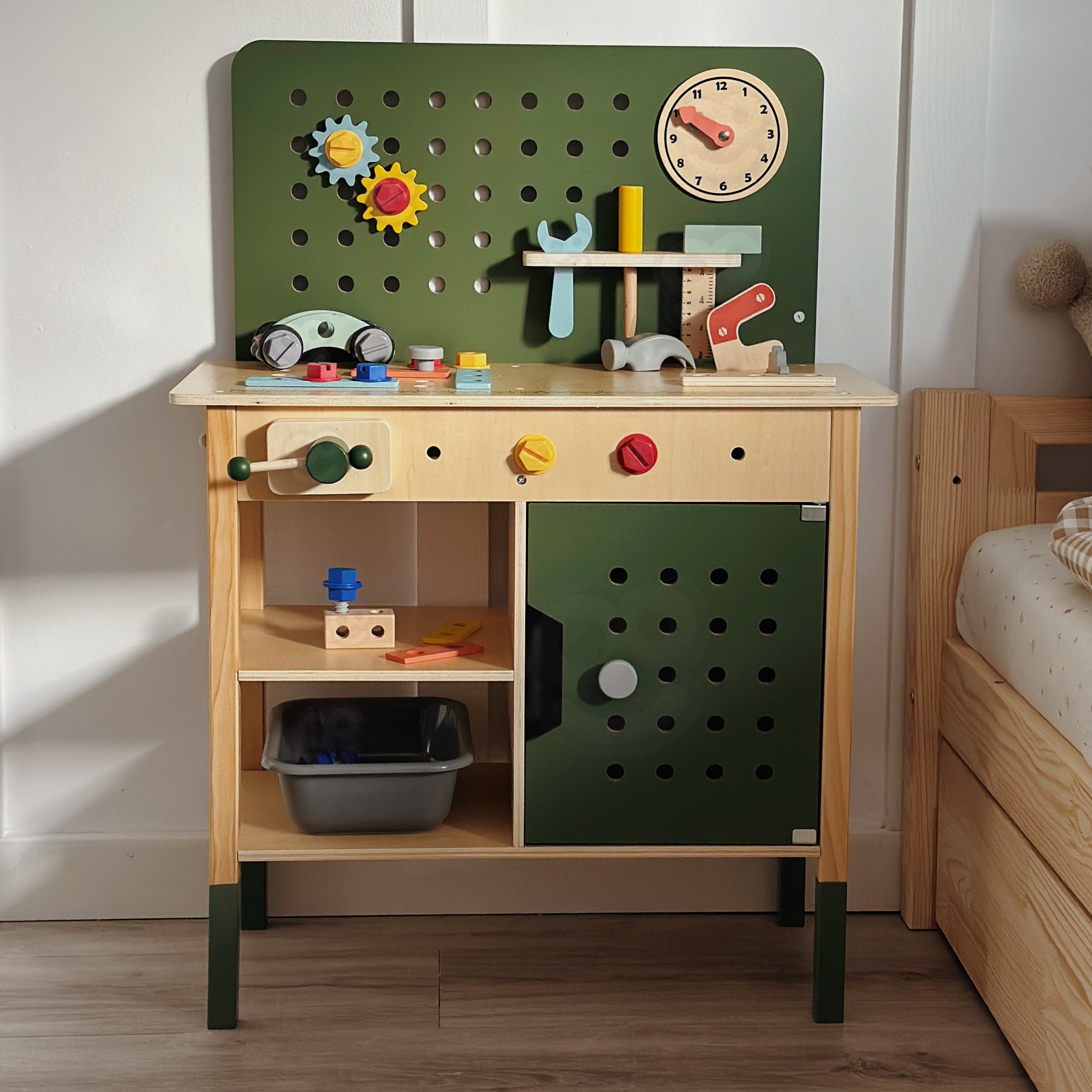 Ohutu puidust tööriistakomplekt