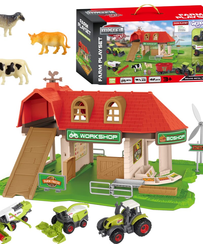 Lastele Mängufarm Traktoritega mängukomplekt