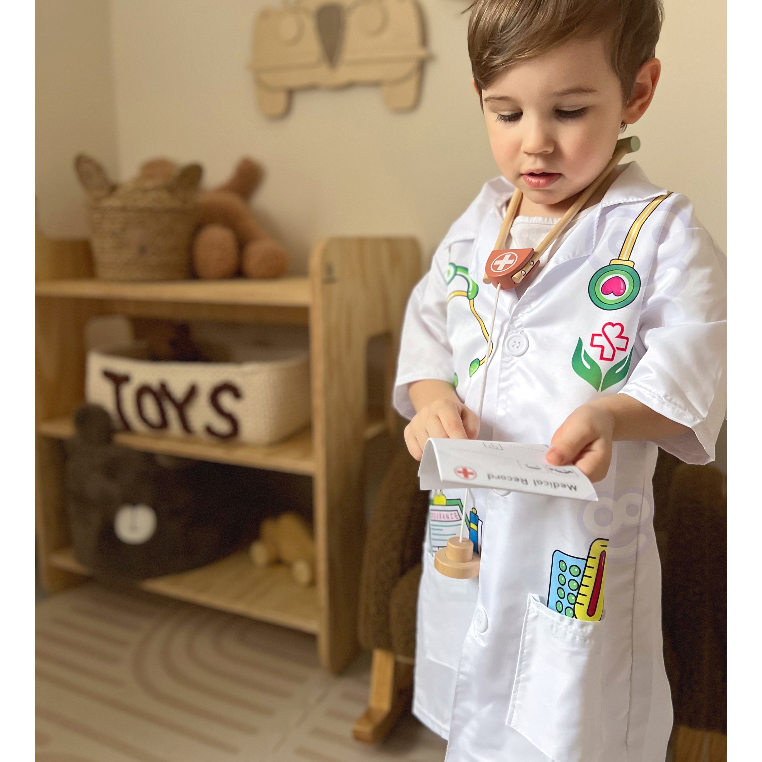 Arstikostüüm koos trükistega