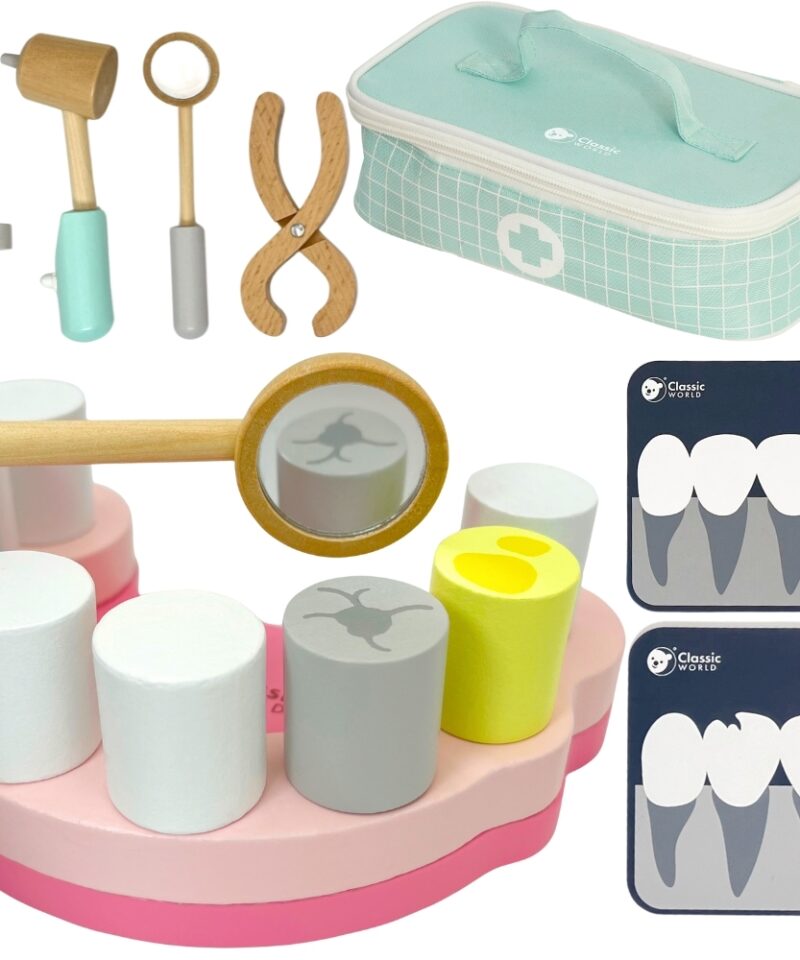 Laste Hambaarsti Mängukomplekt puidust