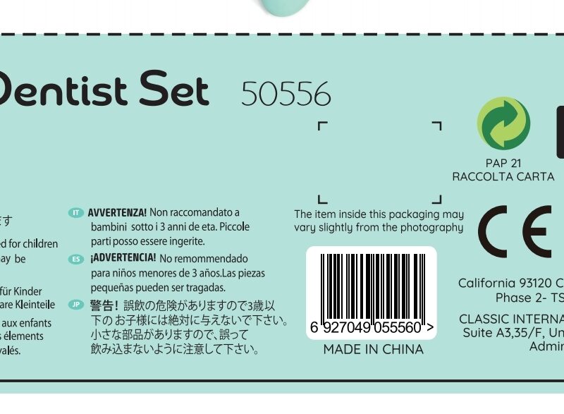 Mängukomplekt suuhügieeni õpetamiseks