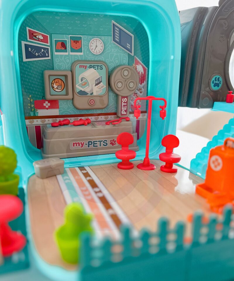 Kompaktne ja kaasaskantav veterinaari mängukomplekt