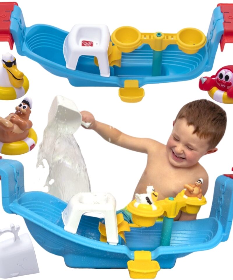 Lõbus vannilaeva komplekt lastele vannis