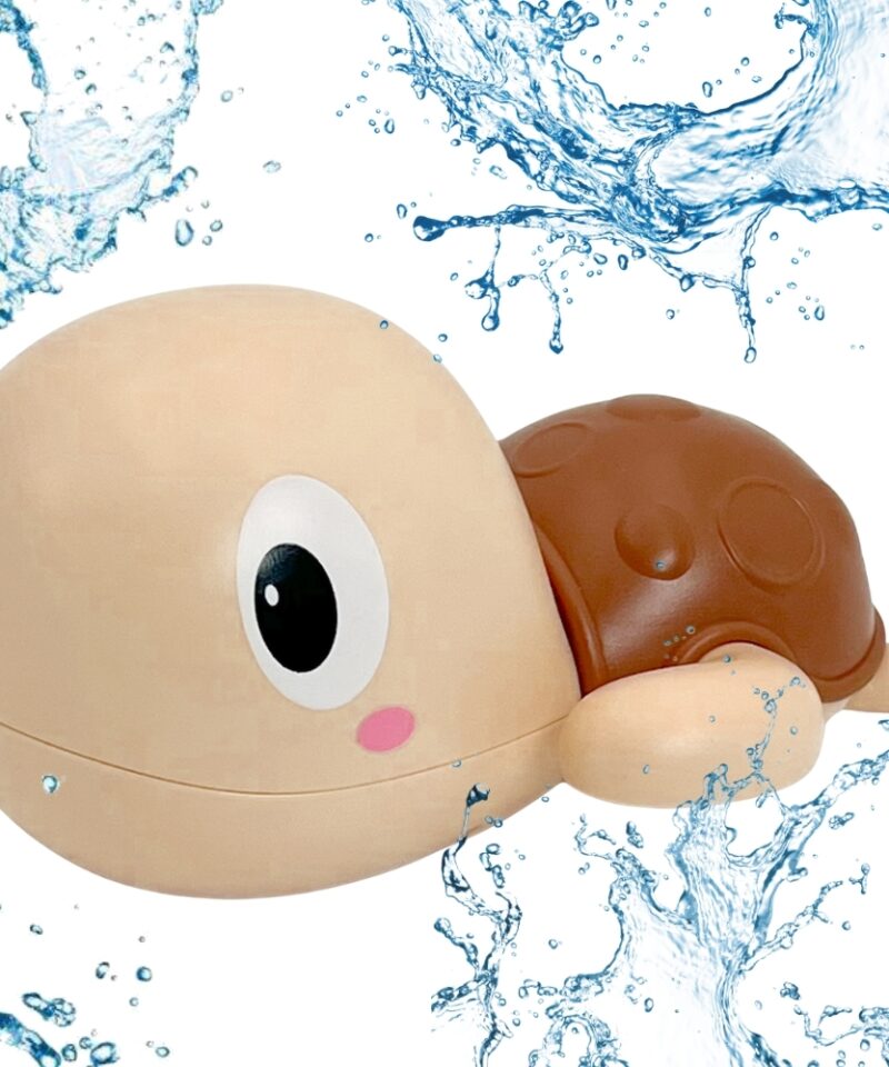 Värviline ujuv kilpkonn vannis