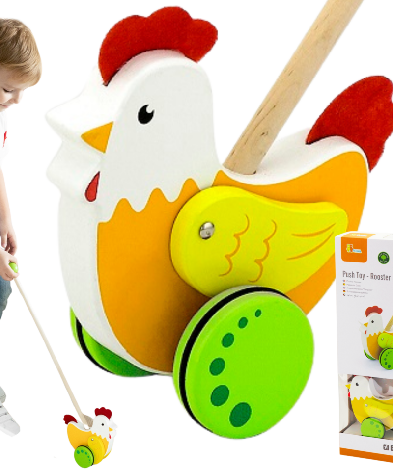 Puidust hariv lükatav mänguasi lapsele