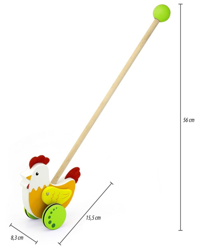 Ohutu ja värviline lükatav mänguasi