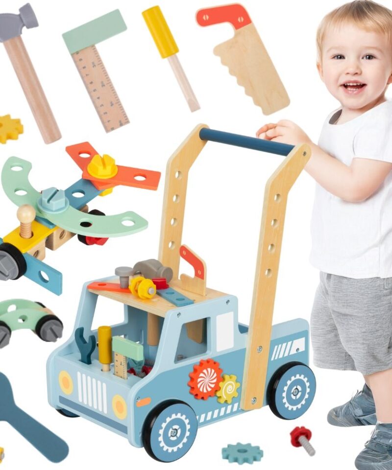 Puidust Laste Kõndimisauto mängimiseks ja õppimiseks