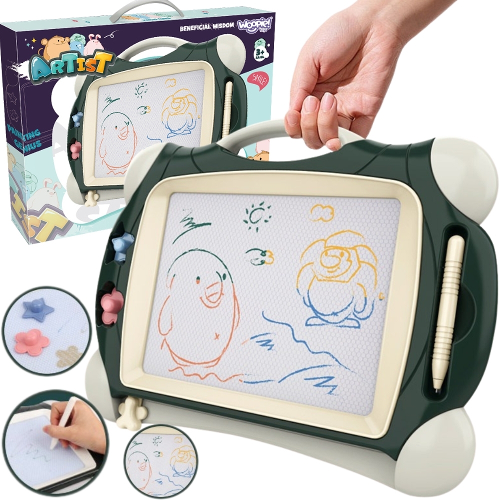 Värviline magnetiline joonistustahvel lastele