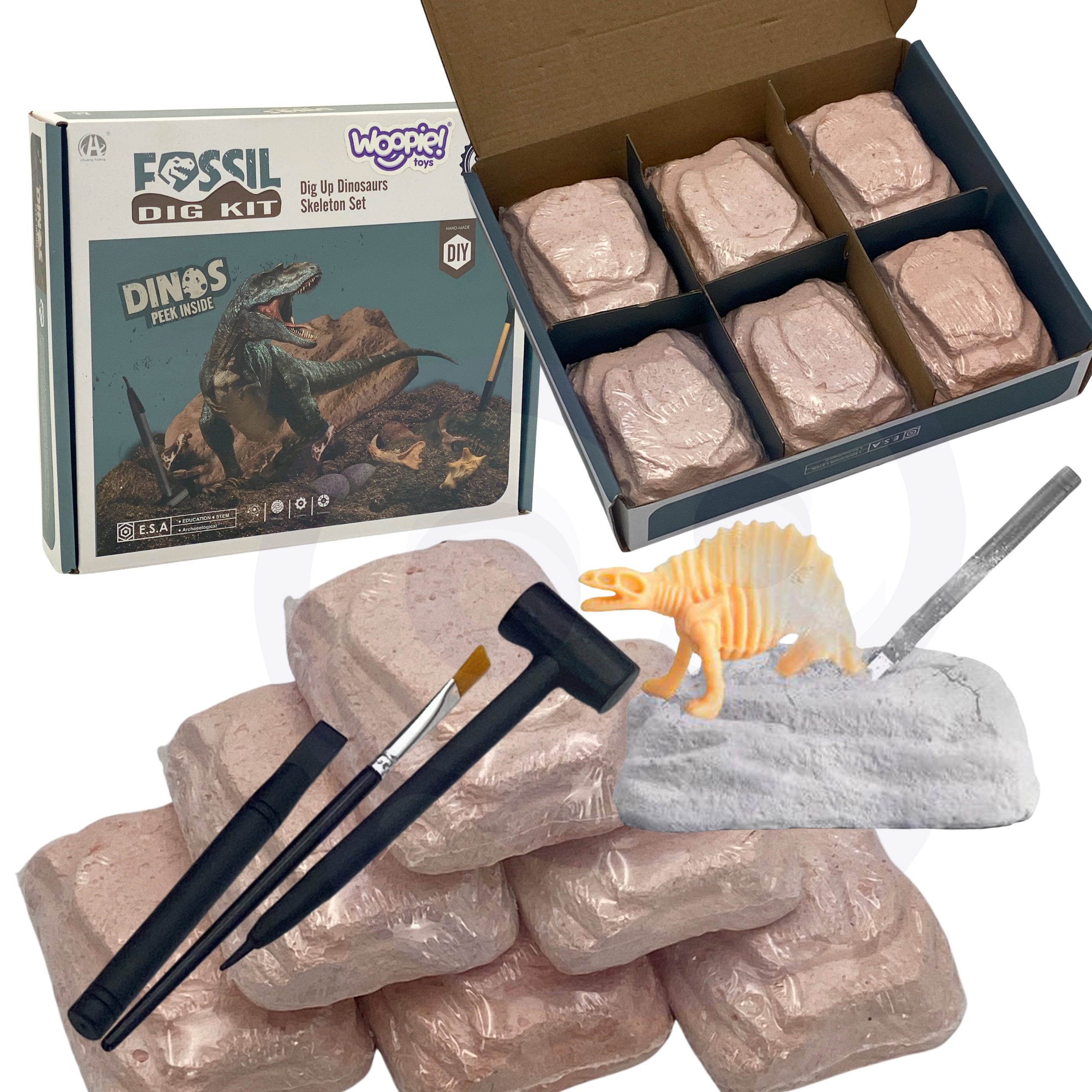 Dinosauruste kaevandamise komplekt lastele