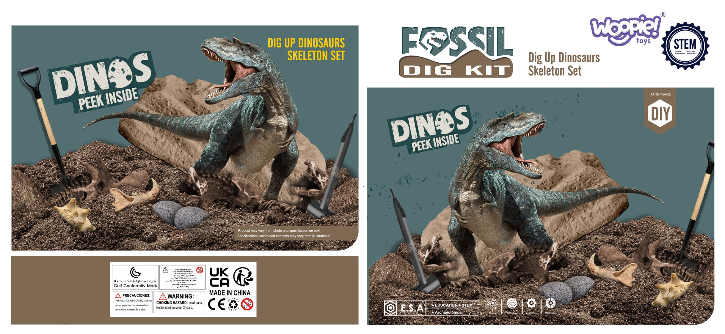 Miniatuursed dinosauruste skeletid