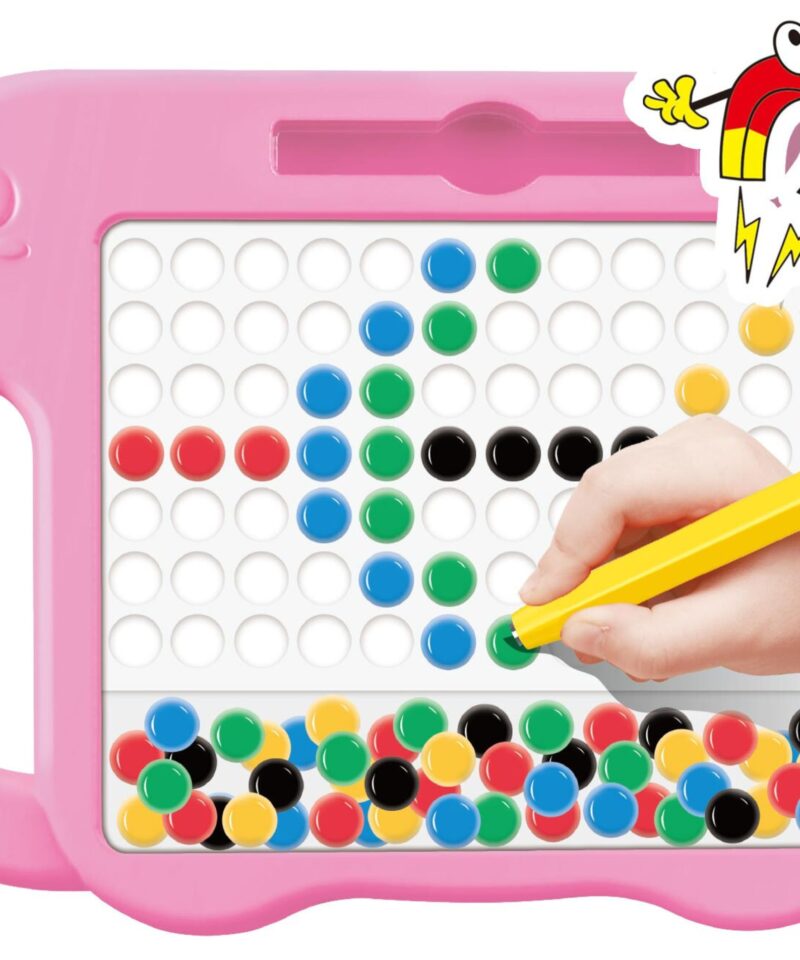 Magnetiline mängutahvel koos pliiatsi ja nuppudega