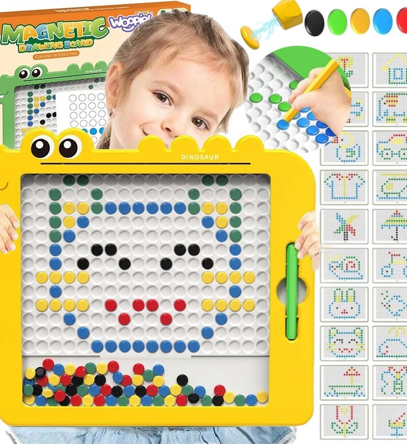 Laste magnetiline joonistustahvel dinosaurus disainiga