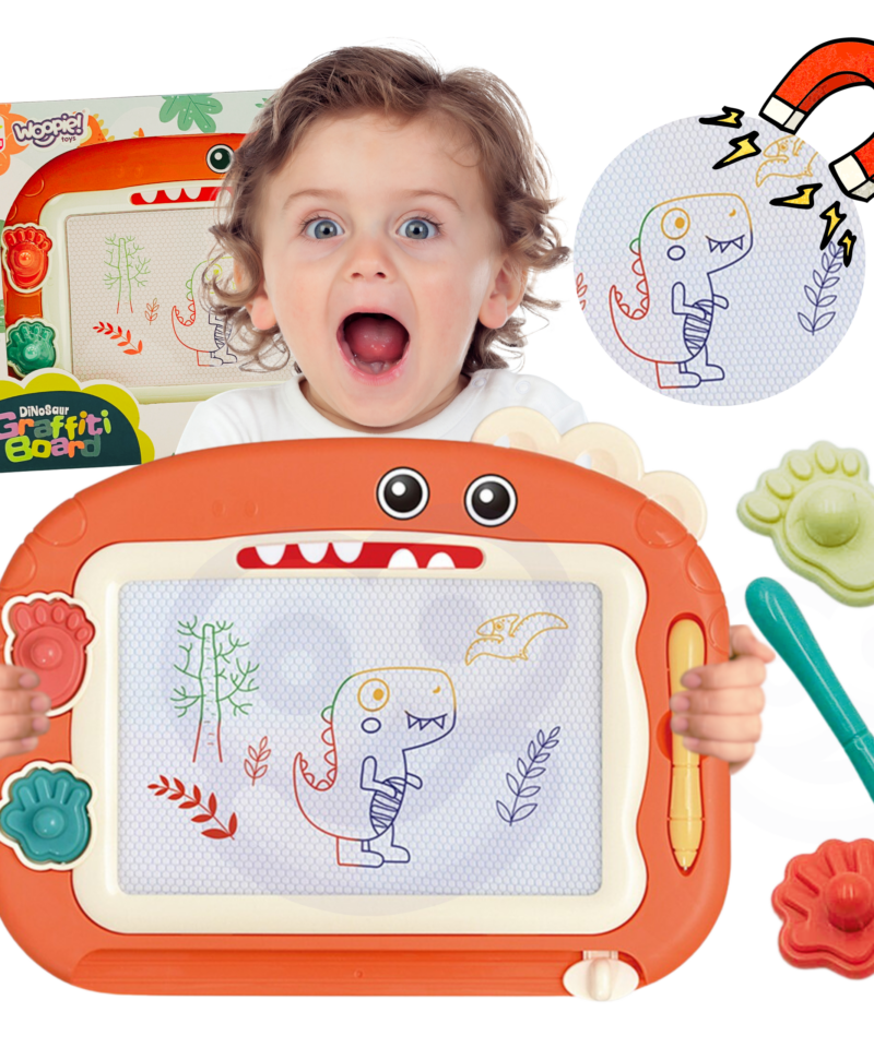 Laste Värviline Magnettahvel Dino