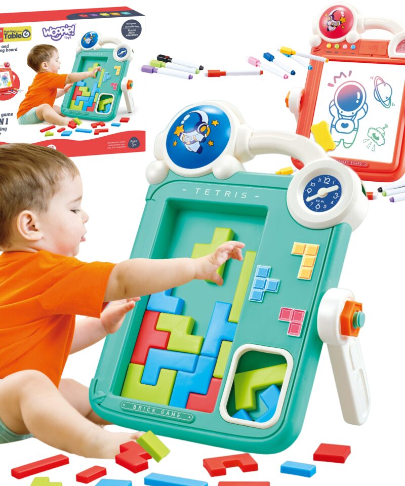 Kahepoolne joonistustahvel ja Tetrise mäng lastele