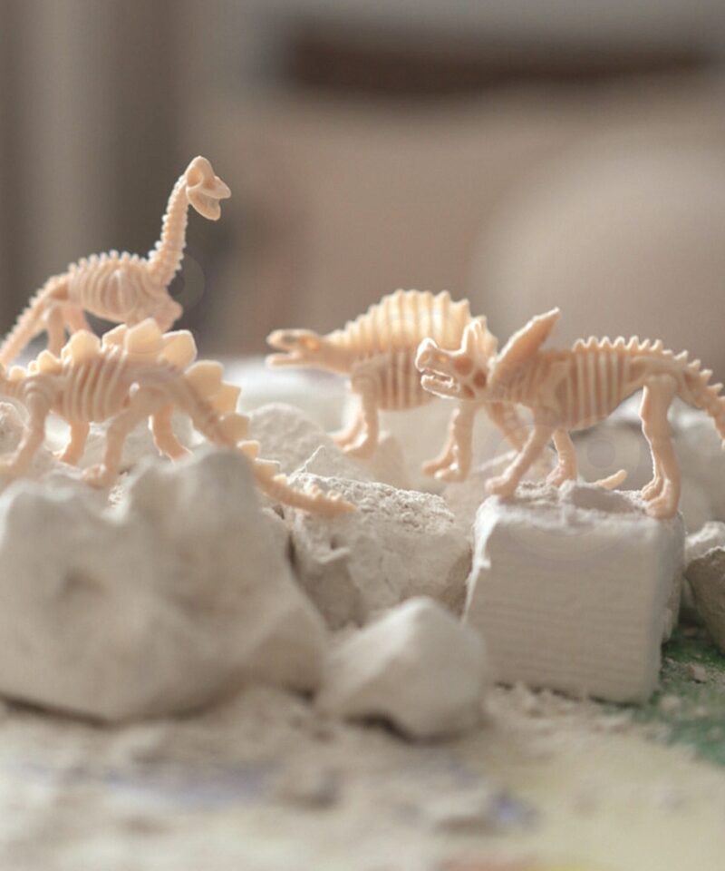 Väike arheoloog avastamas