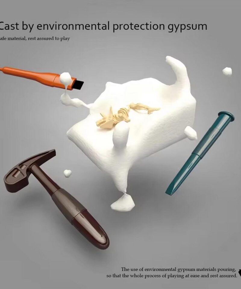 Väike arheoloog avastamas