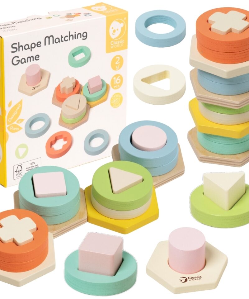 Montessori kujundite ja värvide sorter mänguasjana