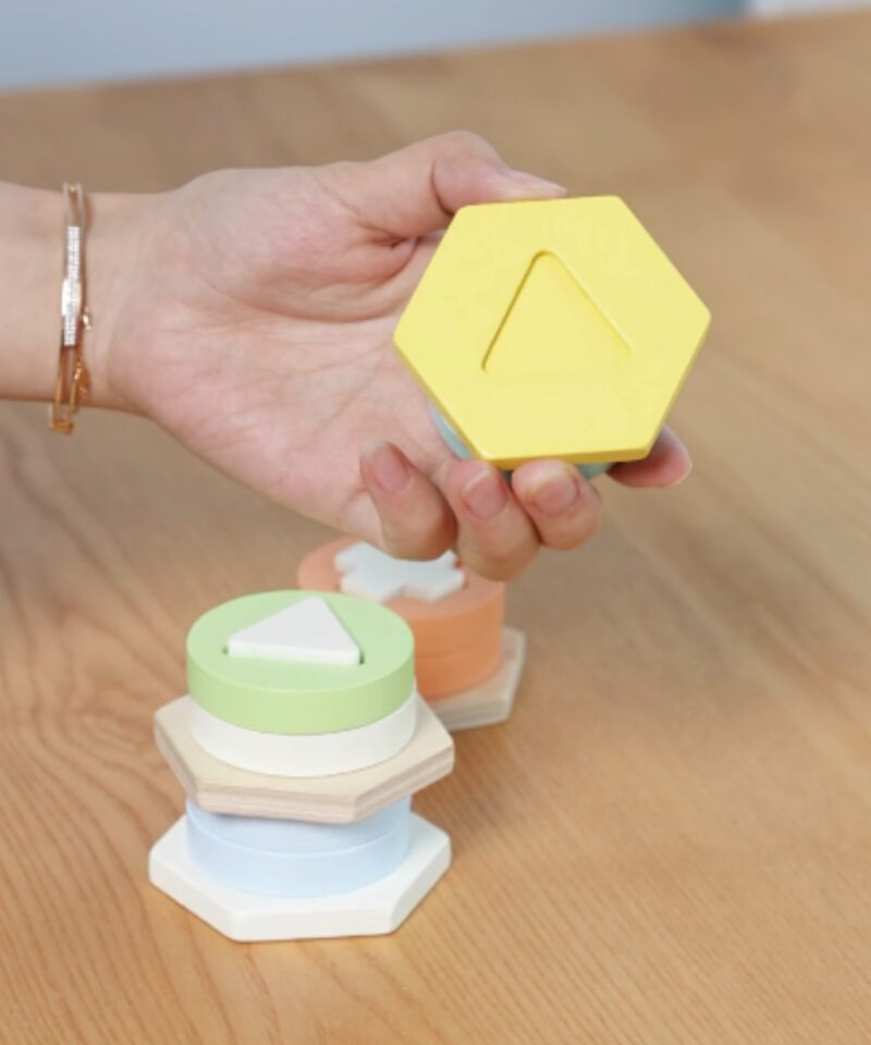 Montessori sorter pastelltoonides