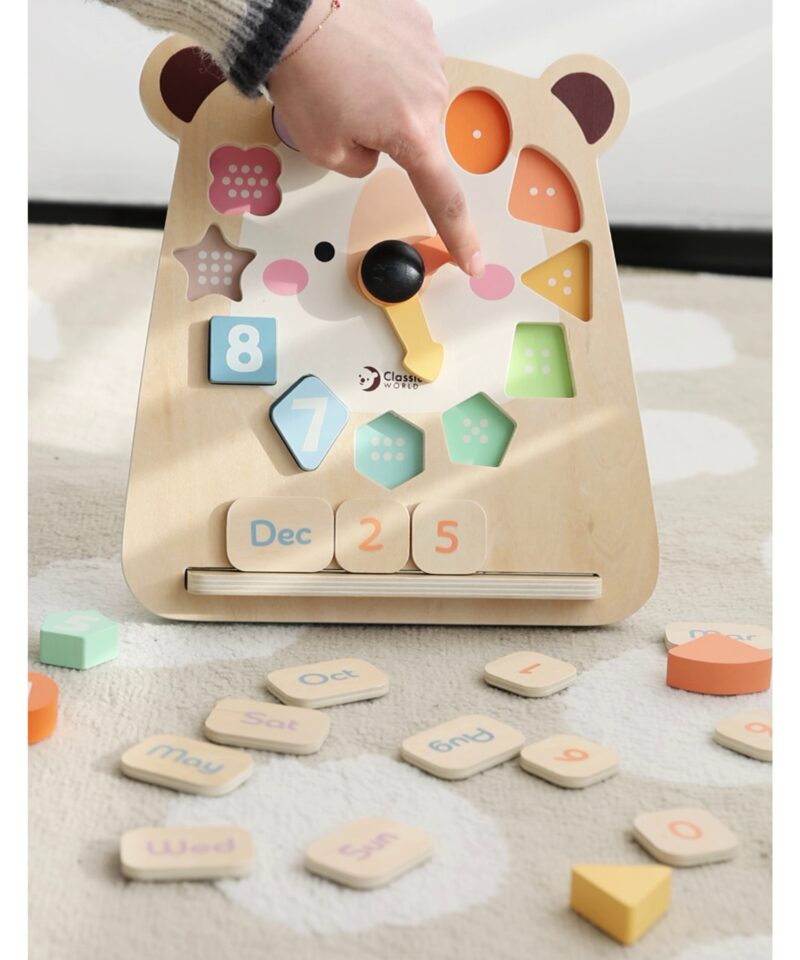 Laste mängukell värvide ja kujunditega