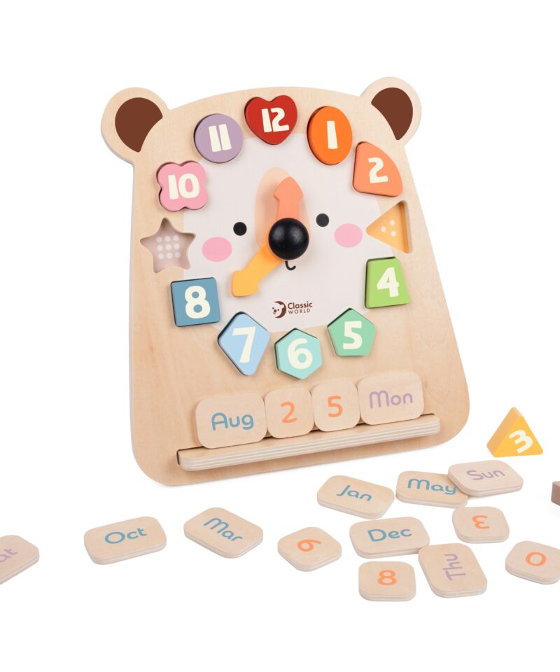 Lastele ohutu puidust mängukell