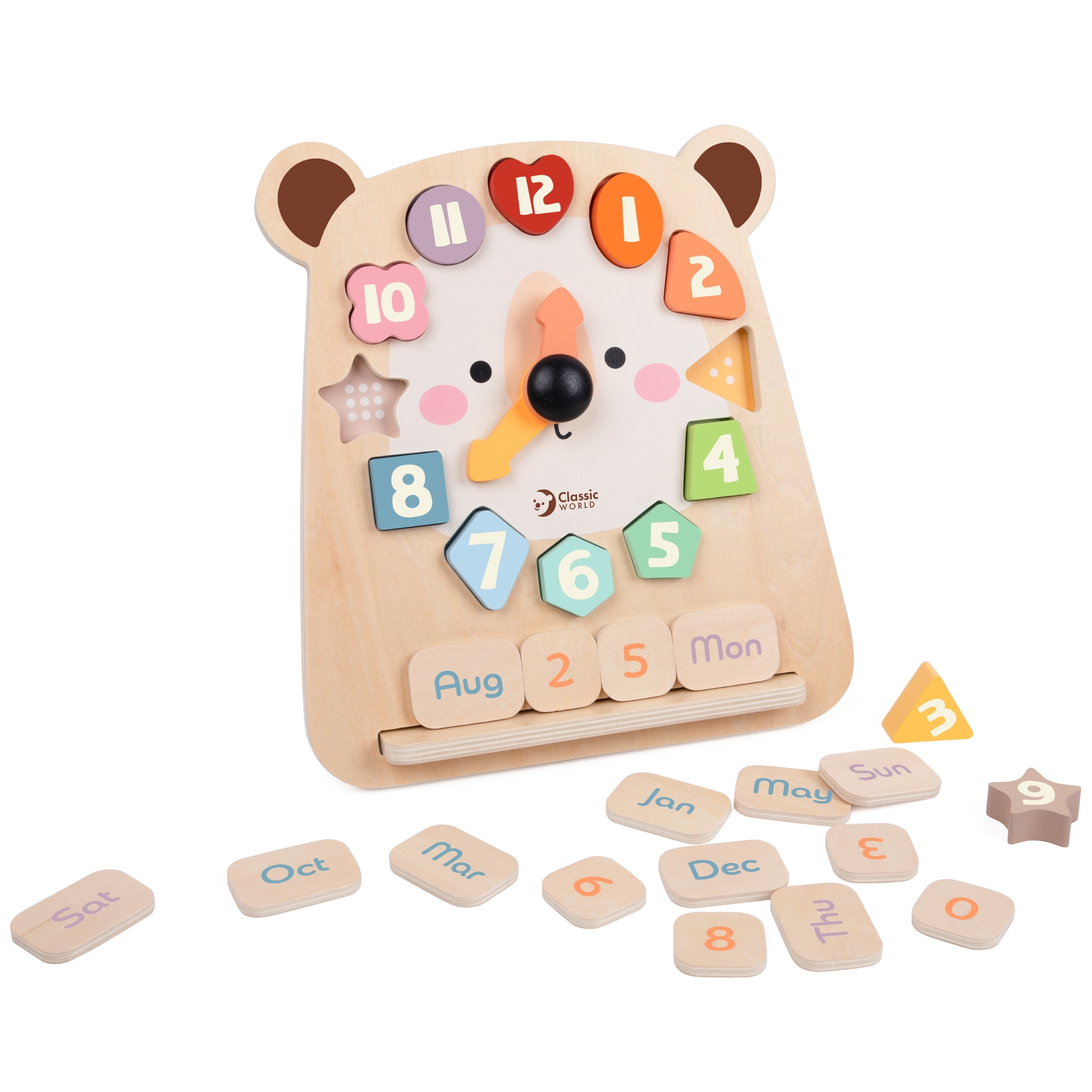 Lastele ohutu puidust mängukell