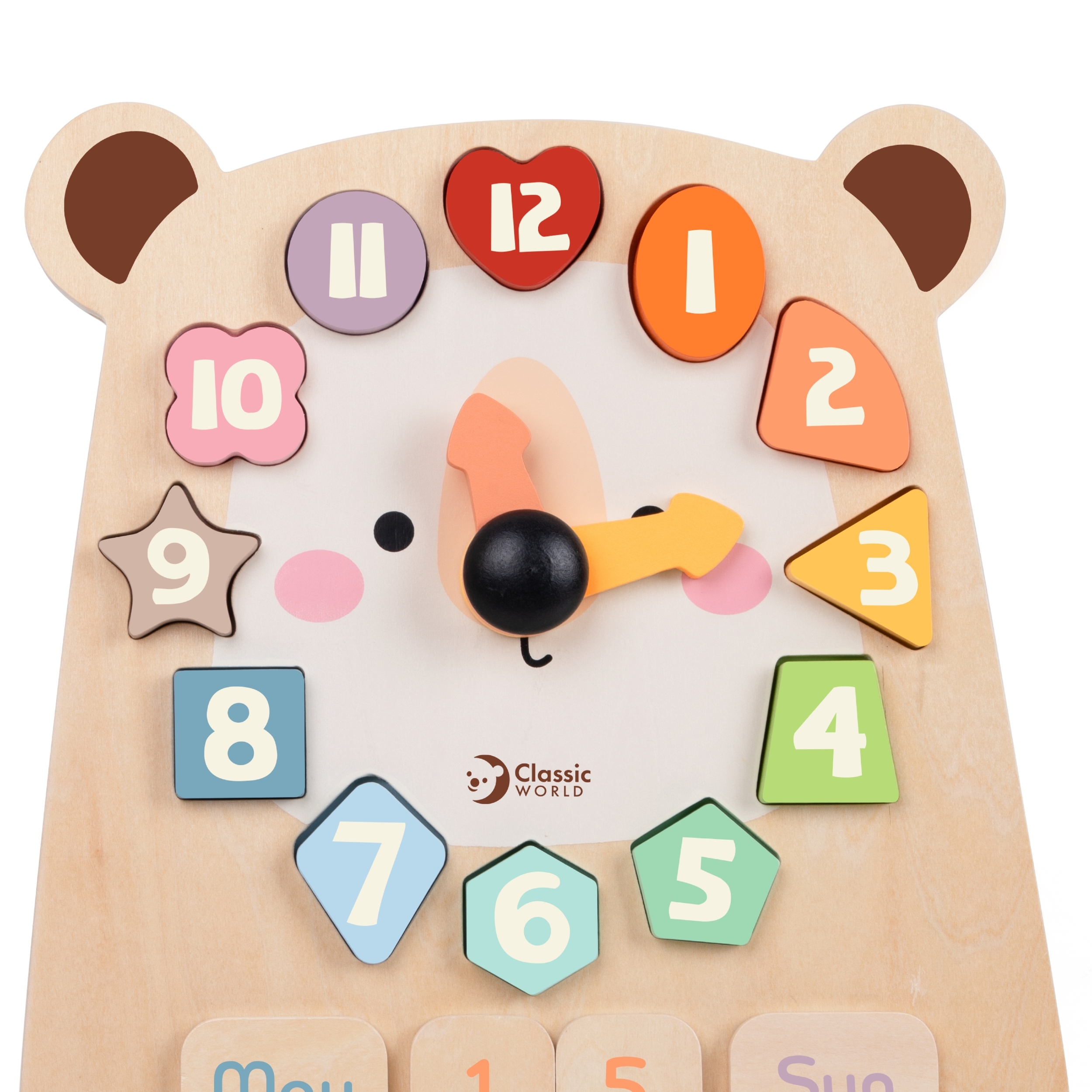 Lastele ohutu puidust mängukell