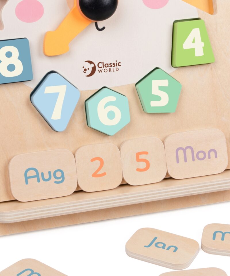 Lastele ohutu puidust mängukell