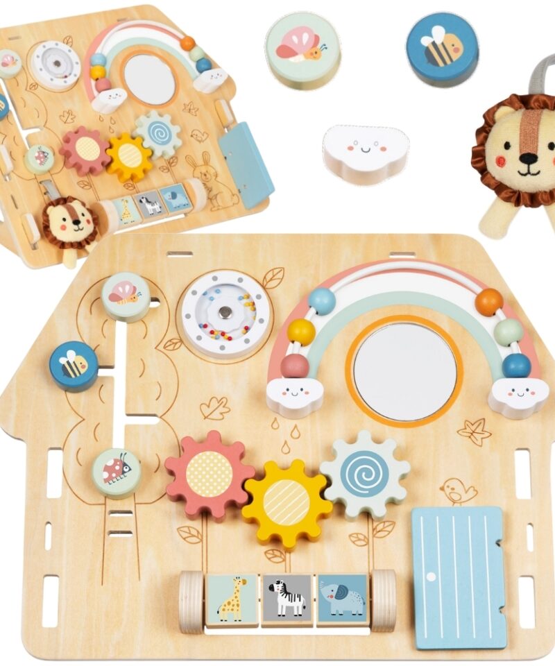 Suur puidust tegevustahvel lastele