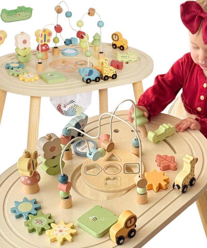 Puidust Laste Mängulaud Safari detailid