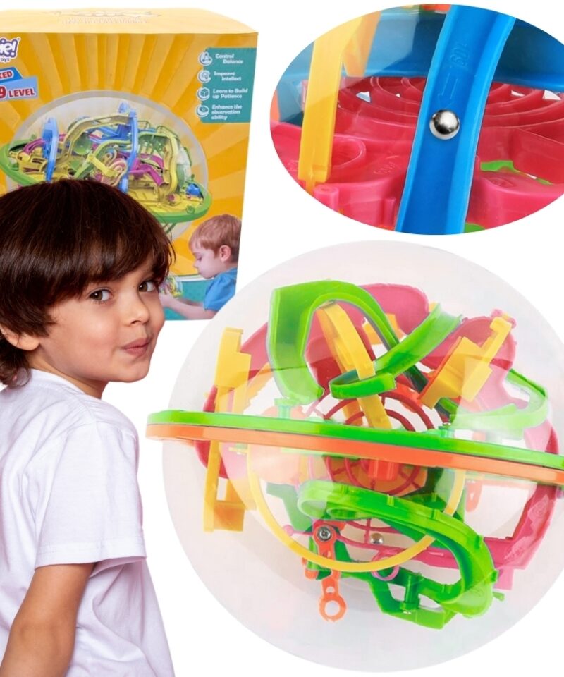 3D labürint läbipaistvas kestas