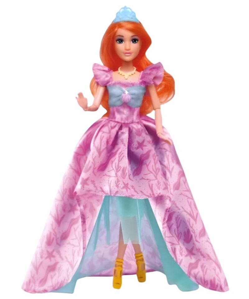 Võluv printsessinukk pastelsetes toonides