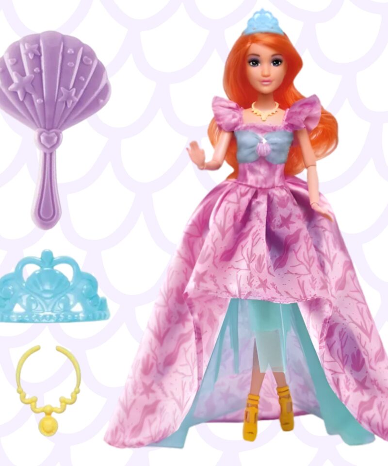 Sädelev kleit printsessinukule