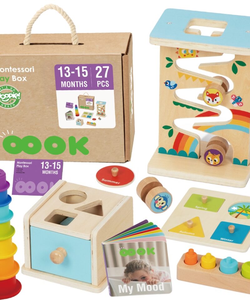 Montessori Puidust Mängukomplekt 6in1 lastele