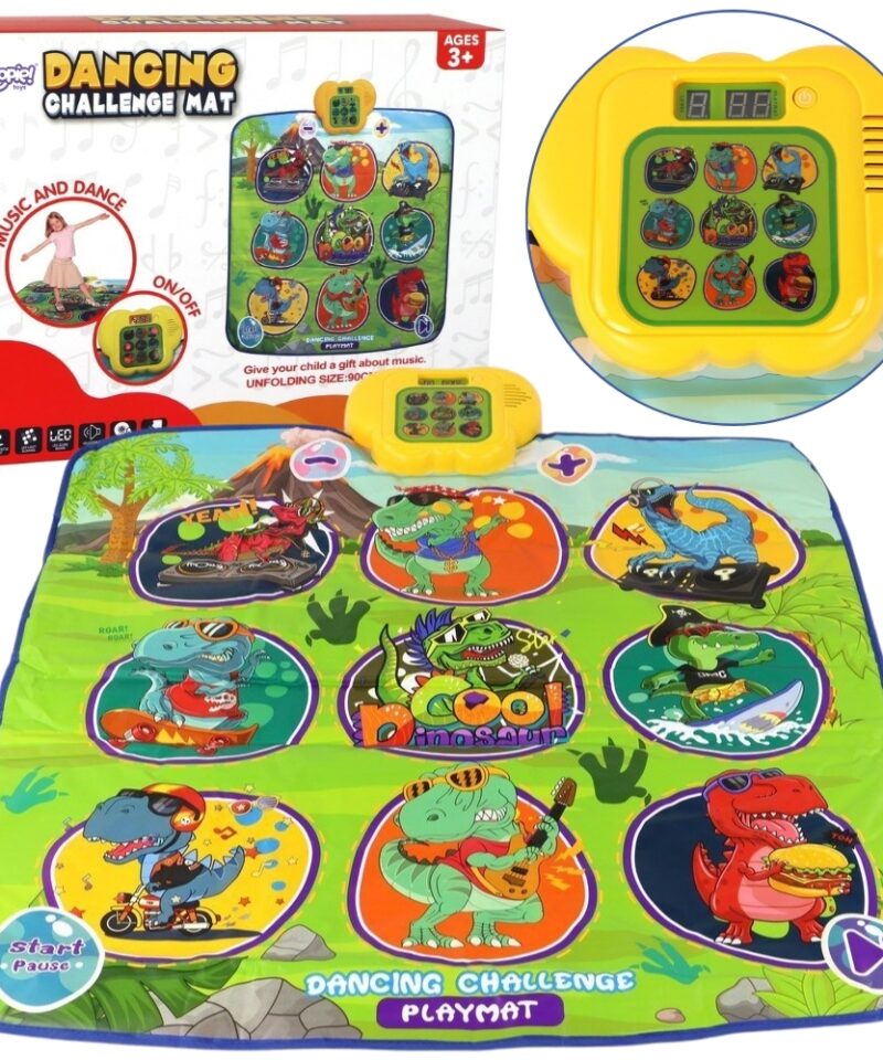 Interaktiivne tantsumatt lastele värvilise disainiga